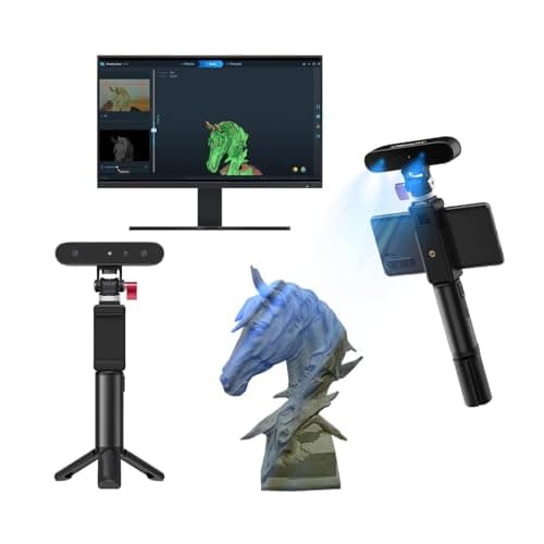Creality CR-Scan Ferret, Scanner 3D per Stampa 3D, Portatile Scanner, Precisa & Vasta Doppia Modalità, 0.1 mm Precisione, 30 fps (Alta velocità fotogramma), per Android, Windows 10/11 e Mac OS
