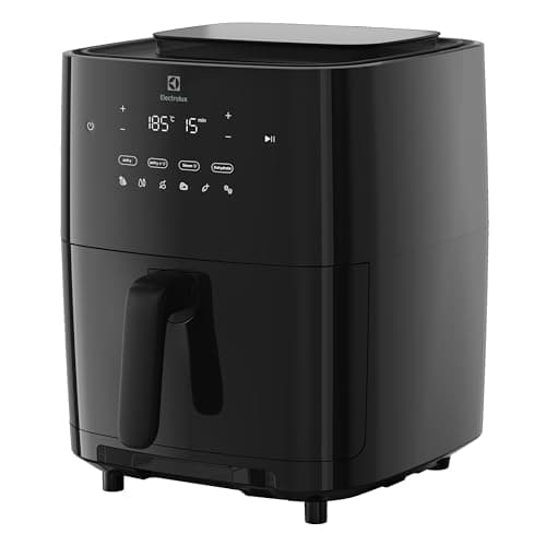 Electrolux Friggitrice ad aria EAF7SB - Capacità 7L - Funzione vapore - Friggitrice aria Rivestimento antiaderente - 1700W - 8 programmi - Lavabili in lavastoviglie - 0-60m - 80-200°