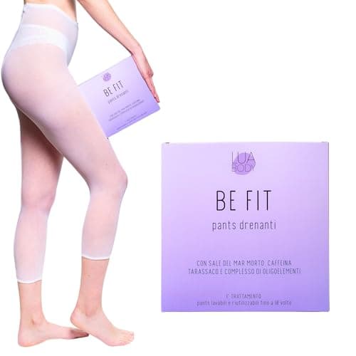 Pantaloni Drenanti Anticellulite Leggings Snellenti con Pantacartene - Pantaloncini Drenanti Intensivi riutilizzabili - Trattamento Anticellulite Rassodante con Sale del Mar Morto e Caffeina