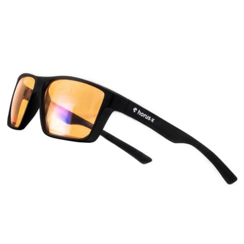 Horus X ® • Occhiali Luce Blu Uomo Donna | Occhiali Gaming Anti Luce Blu Protezione Ottimale Anti-Fatica | One Amber