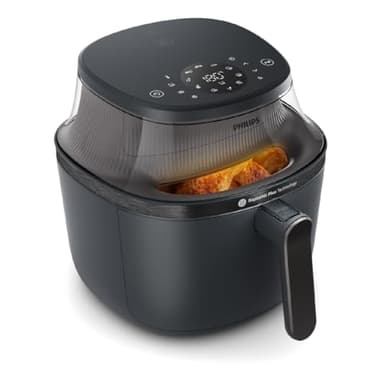 Philips Airfryer Serie 3000 4.2L, Finestra di Cottura, 16-in-1 Airfryer, Tecnologia RapidAir Plus, Rimozione Grassi, App Ricette HomeID, Facile da Pulire (NA320/00)