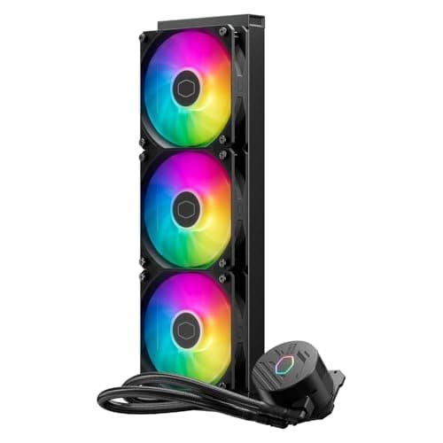 Cooler Master MasterLiquid 360L Core ARGB Dissipatore a Liquido per CPU - Pompa Gen S a Doppia Camera, Radiatore Superiore e Ventole ARGB da 120 mm, Staffe LGA 1700 e AM5 - Nero