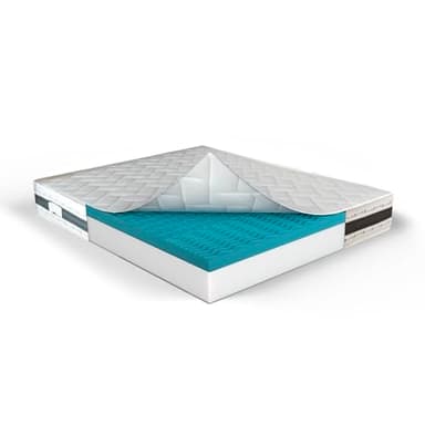 MUUN - Materasso 120x190 cm, Piazza e Mezza, in Memory Foam, H 21 cm, Anallergico e Ipoallergenico, Isola il Movimento, Bassa Manutenzione, Flessibile e Morbido, GARANTITO 20 ANNI, Mod. IRIS