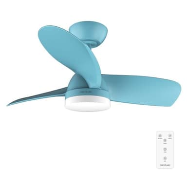 Cecotec - Ventilatore da Soffitto con luce EnergySilence Aero 3050 Sky, 35 W, motore DC, diametro 92 cm con luce LED, telecomando, timer, 6 velocità e 3 lame