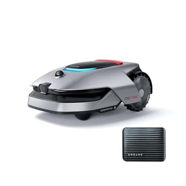 DREAME A2 Robot Tagliaerba, Rilevazione Automatica dei Bordi, Mappatura Dual-Fusion e Rilevamento degli Ostacoli con Tecnologia OmniSense 2.0, Mappatura Preci a fino a 3000m², Pendenza di 26,5°