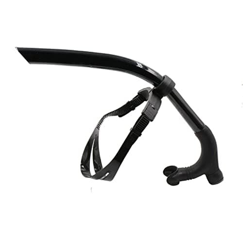 Boccaglio da nuoto con supporto centrale, comodo boccaglio in silicone, facile da respirare per piscina e snorkeling in acque libere