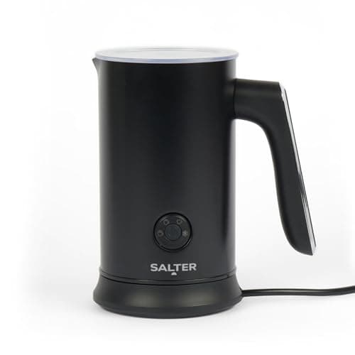 Salter Macchina per la cioccolata calda - Schiumalatte automatico 4-in-1, riscaldatore di latte caldo e freddo, 240ml/115ml, 500W, senza fili, pannello di controllo LED, per caffè, latte ghiacciato