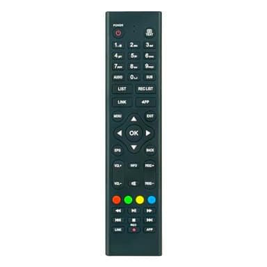 AULCMEET Nuovo telecomando sostitutivo adatto per Tivusat Digiquest 6996 PVR HD Decoder