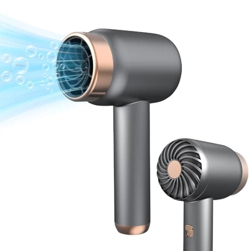 AVCXEC Asciugacapelli senza fili, Asciugacapelli Ionico, 1000W Asciugacapelli Senza Fili Ad Asciugatura Rapida, Asciugacapelli Portatile, Modalità Caldo e Freddo, per viaggi, dormitorio familiare