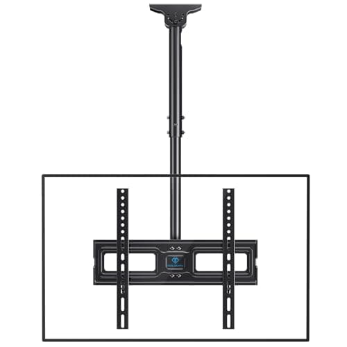 Supporto per TV da Soffitto - Staffa Regolabile per TV Inclinabile Girevole per Schermi da 26-65 pollici - Supporto per Tetto a Movimento Completo Contiene Fino a 50kg con VESA 400 x 400mm