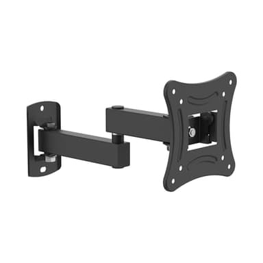 GRIFEMA GB1009-1 Supporto TV Parete per 10-27”, Staffa TV Muro Orientabile Inclinabile Estensibile Universale, Fino a 15 kg, Staffa VESA 75x75mm/100x100mm per Televisione Monitor