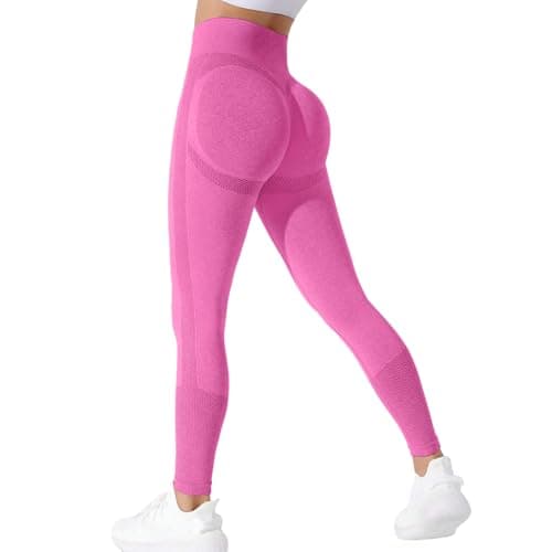 Neteson Leggins Sportivi Donna Vita Alta Scrunch Butt Leggings Palestra Push Up Pantaloni Yoga Controllo della Pancia Opaco Elastici Anticellulite Leggings
