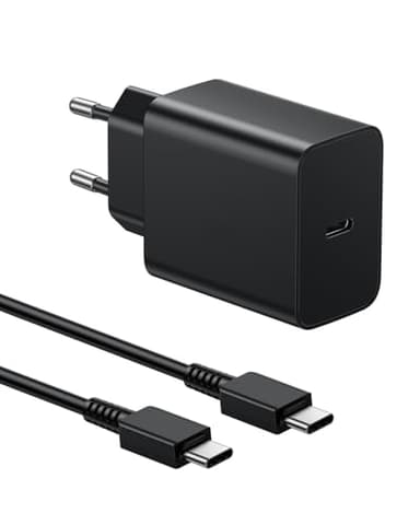 Caricatore USB C 45W, Caricabatterie per Samsung, USBC Caricabatteria con 2M Cavo Ricarica Rapida per Samsung Galaxy S24 S23 S22 S21 S20 S25 Ultra Plus/S24+/Note 20/A73/A53 Tipo C Spina Alimentatore