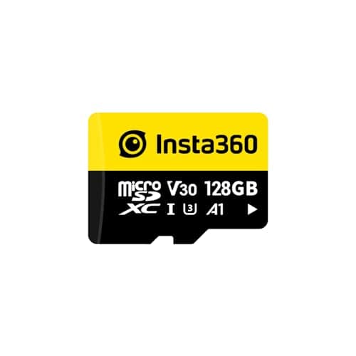 Insta360 Scheda di memoria MicroSD UHS-III V30 da 128 GB per One X/One X2/X3/X4, One R/One RS, Ace Pro e Sphere Action Camera