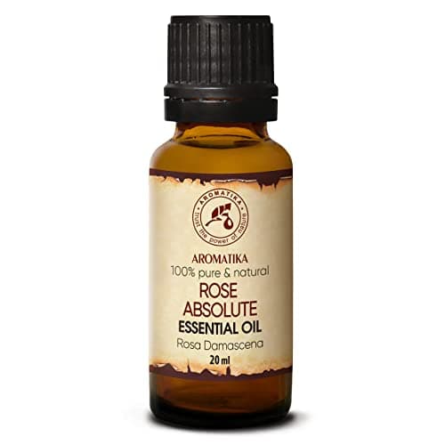 Rose Absolute Olio Essenziale 20ml - Rosa Damascena - Puro Rose Olio per Uso in Diffusori e Miscele per Aromaterapia - Oli Aromaterapici - Oli Essenziali Profumati per la Cura del Corpo