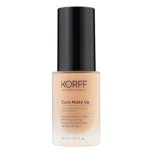 Korff Fondotinta Fluido Effetto Lifting, Formula Anti-età con Acido Ialuronico, Texture setosa 03, 30ml