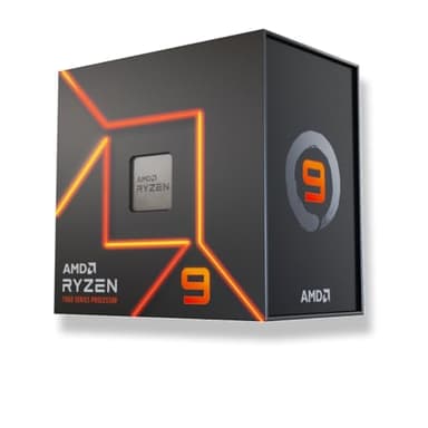 Processore AMD Ryzen 9 7950X (scheda grafica integrata Radeon, 16 Cores/32Threads, 170W TDP, AM5 Socket, 80MB Cache, Boost di Frequenza fino a 5.7 GHz, senza ventole)