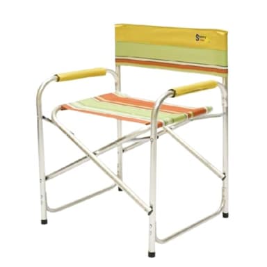 SUNNY STAR SEDIA REGISTA PIEGHEVOLE 47X57X80cm IN ALLUMINIO ARANCIONE
