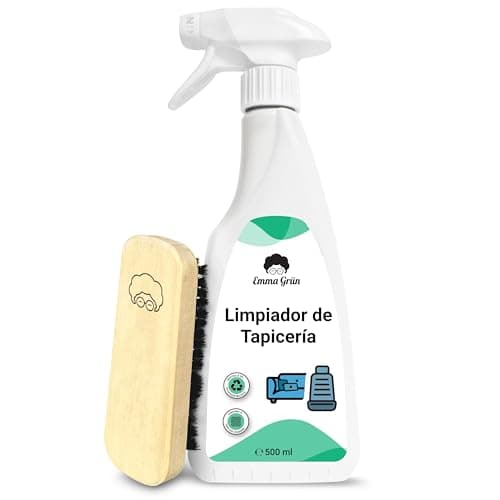 Emma Grün® Pulisci Divano e Sedili Auto Tessuto 500ml [+Spazzola] - Smacchiatore a Secco per Tessuti