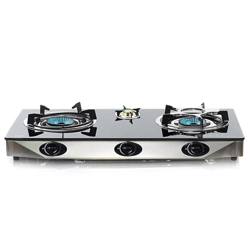 NJ NGB-S3 Fornello a Gas - 3 Fuochi Piano Cottura Portatile Interna GPL