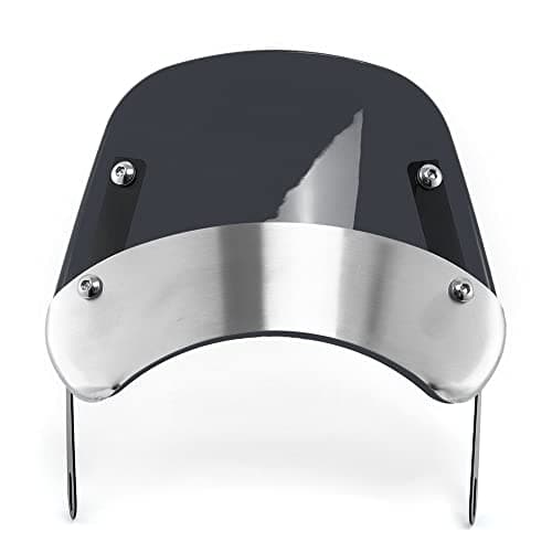 Parabrezza e deflettori moto Parabrezza universale paravento per moto con faro da 5'' - 7'' (Fumé)
