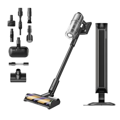 DREAME Z40 Station Aspirapolvere Senza Fili, Aspirazione 310 AW, Durata Pulizia 160 Min, Svuotamento Automatico, Spazzola Multifunzionale Con Rilevamento Polvere, Filtro HEPA, Rilevamento Sporco