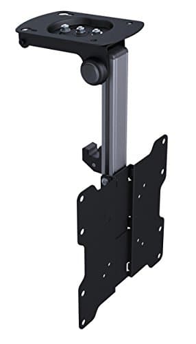 KUMA TV Supporto Parete - Inclinabile Girevole Staffa Porta Television per Schermo Piatto Curvo - Braccio Universale Orientabile Monitor LED LCD 17" 19" 22" 24" 26" 29" 32" 37" - Armadio o Soffitto