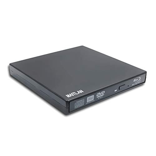 Lettore DVD/CD Blu-ray BD-ROM esterno, masterizzatore DVD + -R DL a doppio strato per Windows XP/Vista/7/8/10 Mac OS Laptop & Desktop PC, USB Pop-up Portable Optical Drive Nuovo in Box