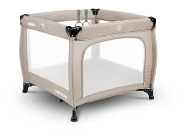 CARETERO - Box per Bambini - Box per Bambini con Rete Traspirante - Box per Bambini con Porta con Cerniera - Box per Bambini - Box Piccolo - con Borsa per il Trasporto - 83x83x71cm - Marrone