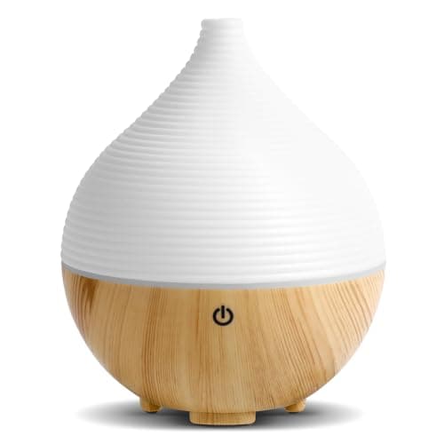 AiQInu Diffusore di Oli Essenziali, 160ml Diffusore di Aromi Umidificatore Ambiente Con LED a 7 colori, Ultrasuoni Aromaterapia Diffusore,Spegnimento automatico,Senza BPA