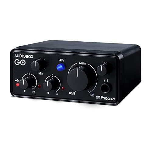 PreSonus AudioBox GO, Interfaccia Audio USB-C, Per Produzione Musicale con Software di Registrazione Studio One, Tutorial Musicali, Campioni Sonori e Strumenti Virtuali