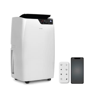 Mc HAUS Artic-460 WHITE - Condizionatore portatile, WIFI APP, 12000 BTU/h, riscaldamento, 3026 frigorie, 3,5kW, classe A, ≥ 23m²