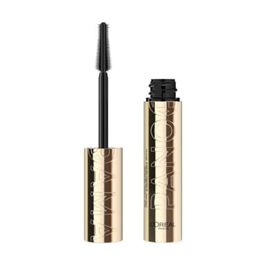 L'Oréal Paris Mascara Volumizzante, Ciglia a Ventaglio, Sguardo più Ampio, Adatto a Occhi Sensibili, Arricchito con 5% Stretchflex Complex, Senza Grumi, Panorama by Volume Million Lashes, Colore: Nero