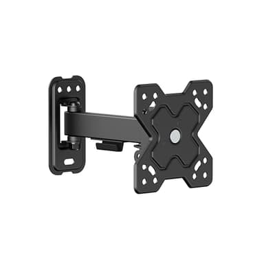 PureMounts Supporto a parete per monitor TV, supporto universale inclinabile e girevole, max. VESA 100x100 mm, per monitor TV da 13-32 pollici fino a 20 kg, nero