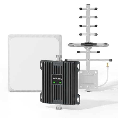 ANYCALL Segnale Cellulare Amplificatore 4G 3G 2G LTE, Ripetitore per Banda 20/7 (800/2600Mhz) Supporta Tim Wind Tre, Doppia Banda Ripetitore gsm con Antenne ad Alto Guadagno