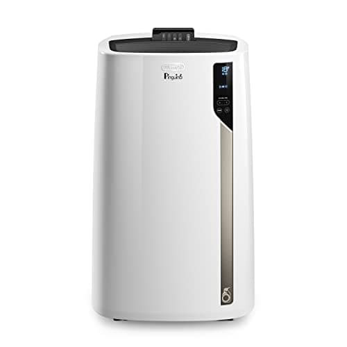 De'Longhi Pinguino PACEL98ECO Climatizzatore Portatile Silenzioso con Tecnologia Eco Real Feel, Interfaccia Digitale, Funzione deumidificatore, 2.7 kW, 64 Decibel, Plastica, Bianco