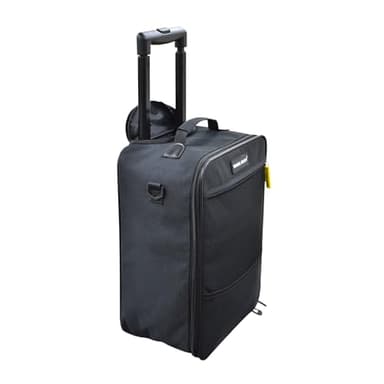 Travel Ready Bagaglio a 2 ruote 40 x 20 x 25 cm con doppia maniglia telescopica omologato per Ryanair Small Bag Non-Priority e tutte le principali compagnie aeree., Nero