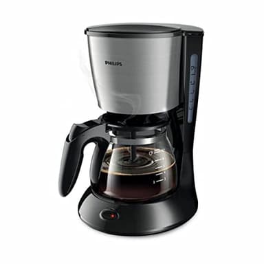 Philips HD7435/20, Macchina del caffè in metallo Daily Mini, 600 W, Aroma Swirl, Nero