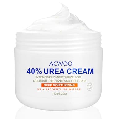 ACWOO Crema Piedi Urea 40%, 150g Crema Talloni Screpolati, Crema per Piedi e Mani e Screpolati Rimozione e Ammorbidimento Dei Calli，Crema Idratante per Perpelli Screpolate, Spaccate e con Ragadi