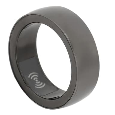 Anello Intelligente per Uomo Donna, Anello Fitness con Custodia di Ricarica, Monitoraggio del Sonno, Monitor della Temperatura Corporea e del Fitness, (Misura 22 (US 12 per dito