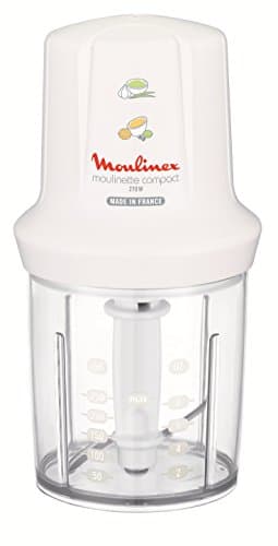 Moulinex DJ3001 Moulinette Compact, 270 W, 43 Decibel, plastica, Bianco