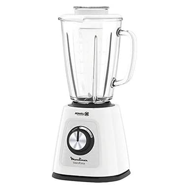 Moulinex LM4351 Blendforce 2, Frullatore Elettrico con Tecnologia Powelix, 800 W, 1.75 Litri, Sistema SmartLock, Blender Frullatore Elettrico con 3 Velocità e Vaso in Vetro Termoresistente