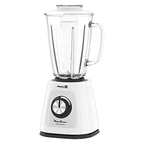 Moulinex LM4351 Blendforce 2, Frullatore Elettrico con Tecnologia Powelix, 800 W, 1.75 Litri, Sistema SmartLock, Blender Frullatore Elettrico con 3 Velocità e Vaso in Vetro Termoresistente