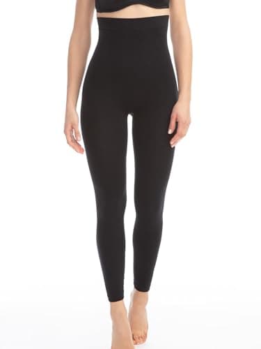 FarmaCell 133 (Nero, M/L) Leggings Vita Alta massaggianti Fuseaux Dimagranti Anti Cellulite