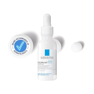 La Roche Posay Cicaplast B5, Siero Riparatore Ultra Idratante, Pelle Protetta da Aggressini Esterne e Rigenerata, Adatto Anche Alle Pelli Sensibili, Con il 10% di Vitamina B5, 30 ml