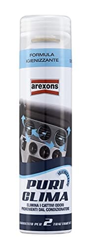 Arexons Cura Auto, Puri Clima 350 ml, Trattamento auto per sistemi di climatizzazione, Spray auto igienizzante, detergente e deodorante, Purificante ed elimina odori