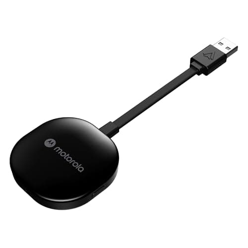 Motorola Sound MA1 - l'unico Google autorizzato Wireless Android Auto Car Adapter - Connessione istantanea dallo smartphone allo schermo dell'auto con facile configurazione