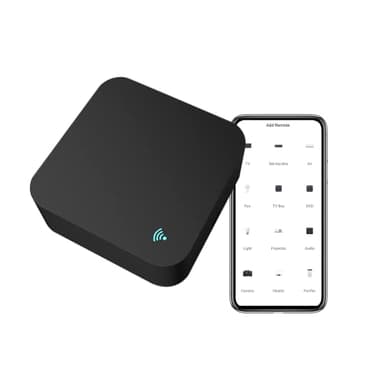 Telecomando WiFi a 2,4 GHz a infrarossi. Telecomando universale IR Smart Home, Tuya, Alexa, Google Home, Smart Life. Controllo TV, Aria Condizionata... Cavo incluso. Nero
