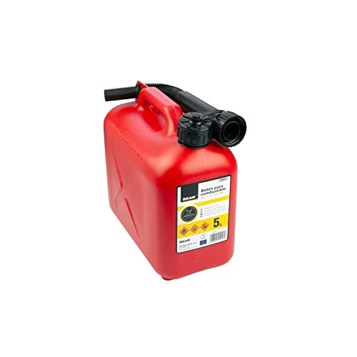 BIKAIN Tanica Benzina - 5 Litri - Realizzata in Polietilene - Taniche Carburante Resistente agli Additivi dei Combustibili - con Tubo Flessibile - Certificata Un - Modello B5ECO