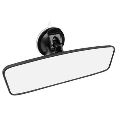 Avesteir Specchietto Retrovisore Auto 24 x 6.5 cm, Specchio Retrovisore Grandangolare Panoramico Interno con Forte Ventosa, Universale Specchietto Auto 360 ° Regolabile Rimovibile per Auto SUV Camion